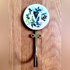 Leighton Anthro Monogram “M” Hook